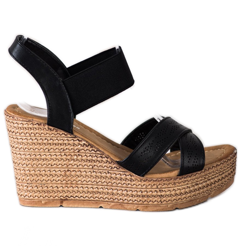 Sea Elves Slip-on svijetle sandale crno