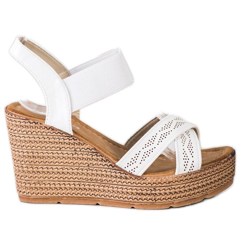 Sea Elves Slip-on svijetle sandale bijela