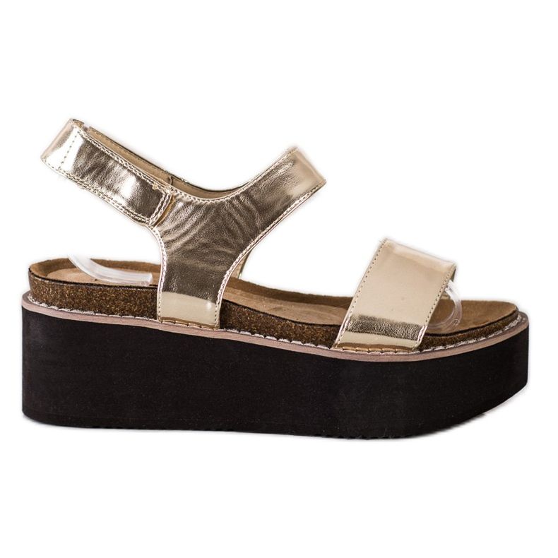 Corina Sandale na modnoj platformi zlatna