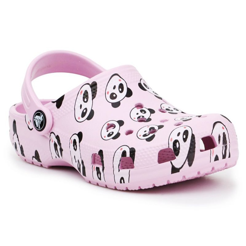 Crocs Classic Panda Print Clog Jr 206999-6GD ružičasta