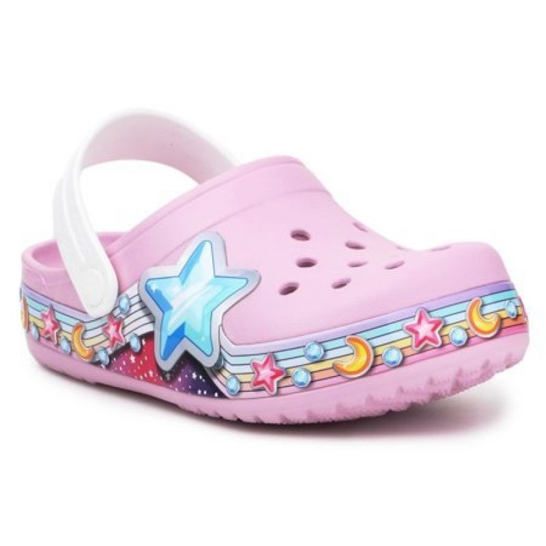 Crocs Fl Star Band Clog Jr 207075-6GD ružičasta