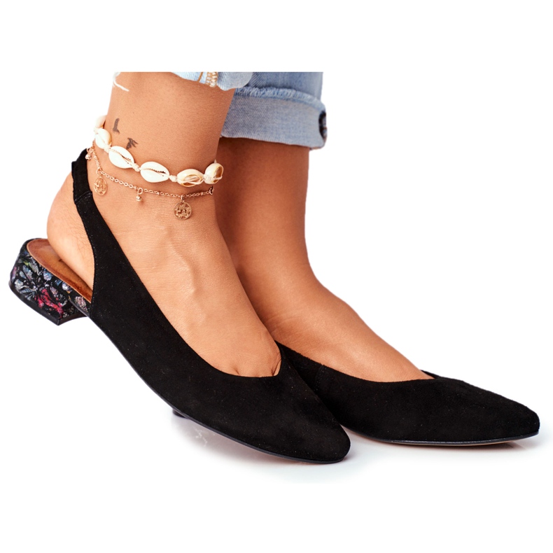 Ženske pumpe Kožne natikače Maciejka Miami Crna 04482-01 crno