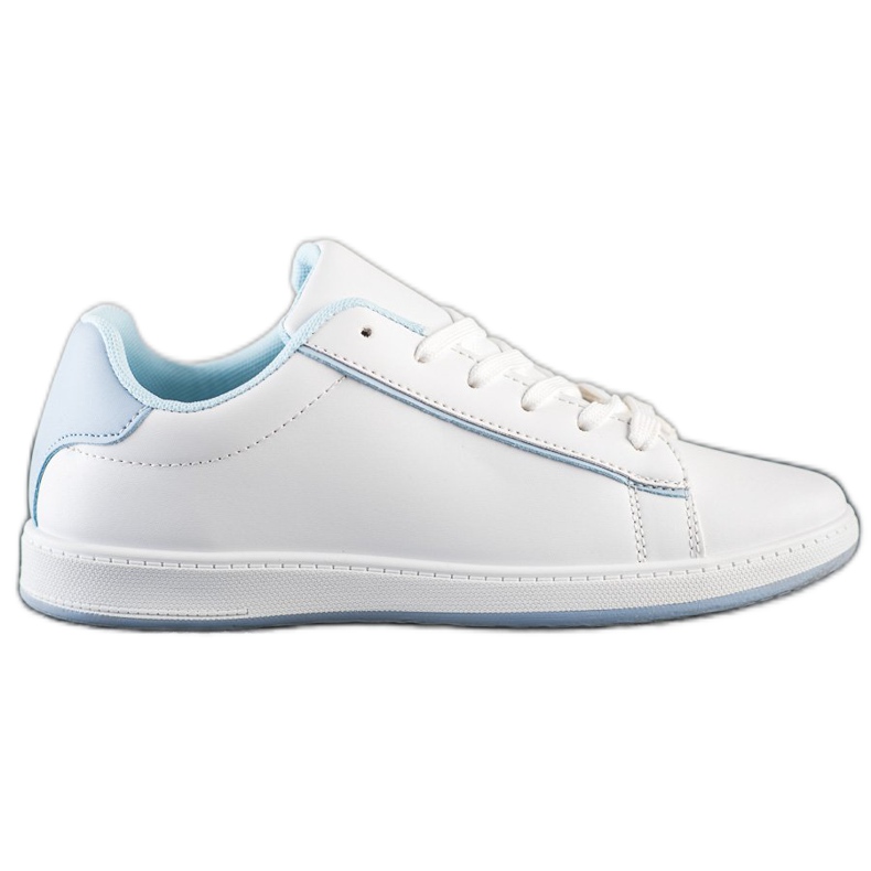 SHELOVET Tenisice s niskim krovom s eko kožom bijela