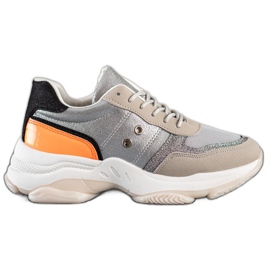 SHELOVET Udobne, moderne tenisice srebro višebojan