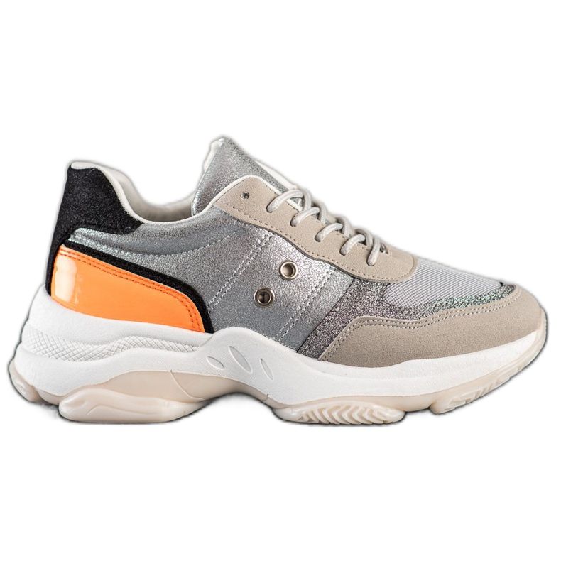 SHELOVET Udobne, moderne tenisice srebro raznobojna