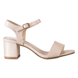 Goodin Udobne sandale na šanku zlatni