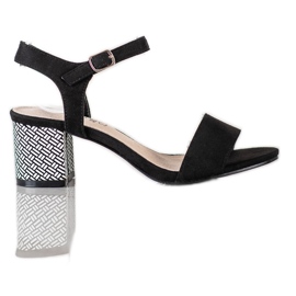 Goodin Udobne sandale na šanku bijela crna