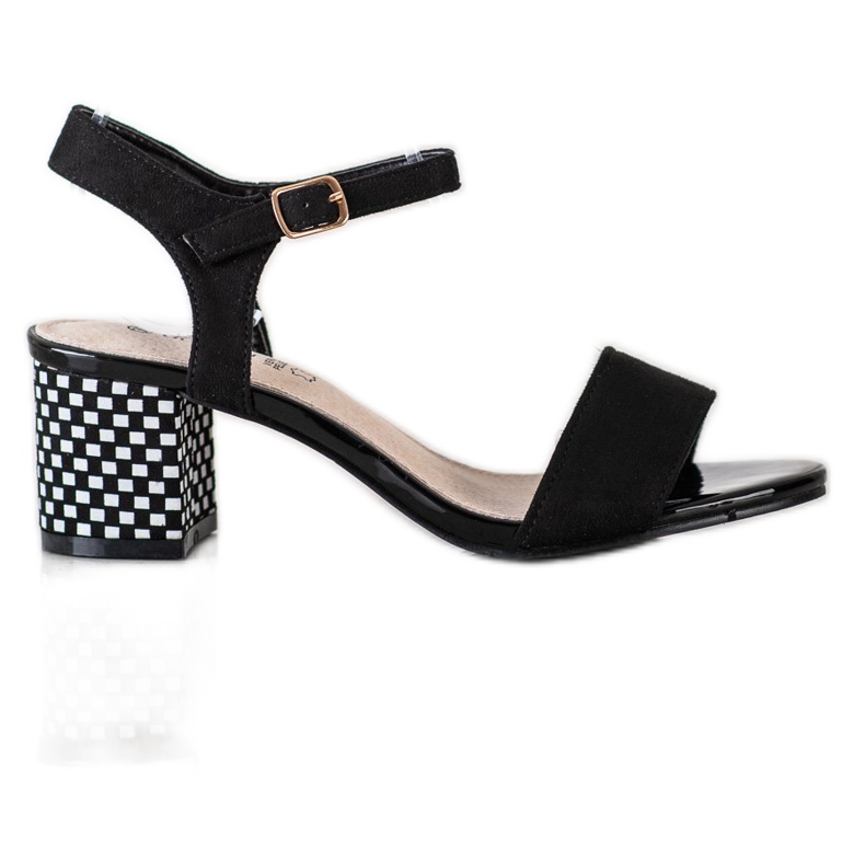 Goodin Udobne sandale na šanku bijela crno