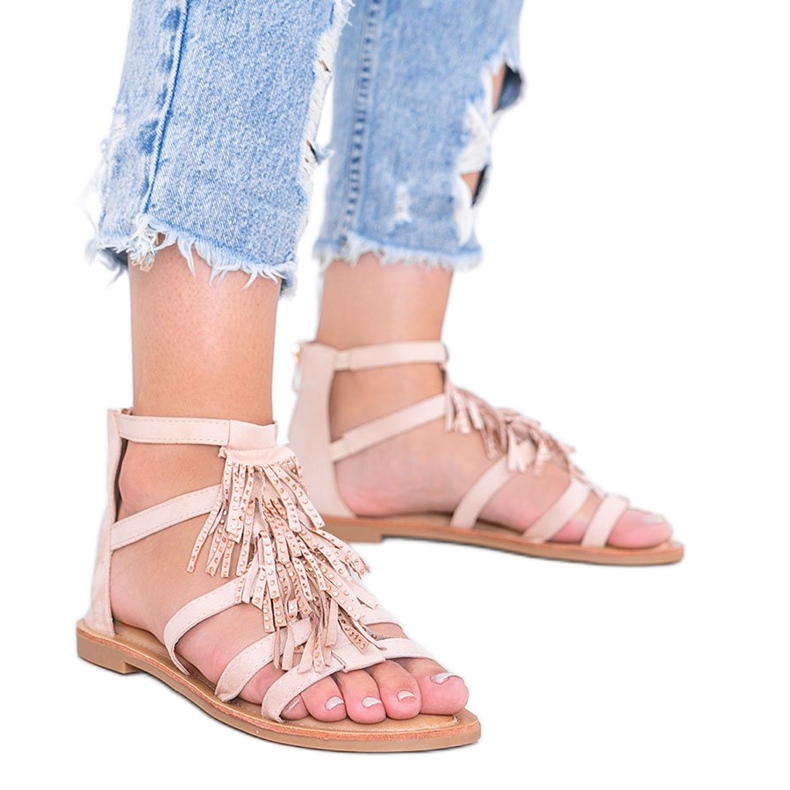 Bež sandale s Noronha resama