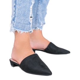 Crne sandale s visokim potpeticama iz Santiaga crno