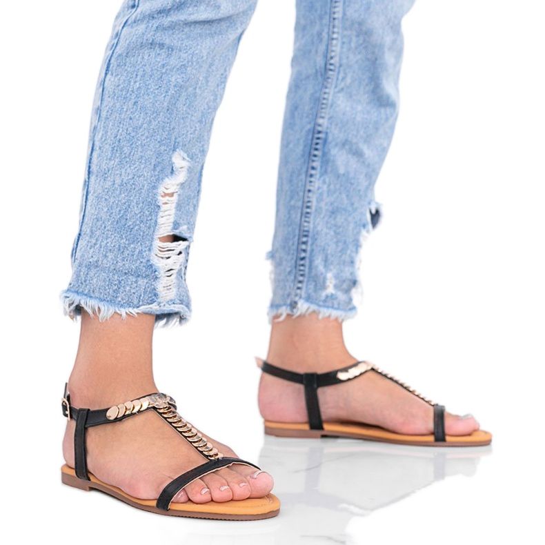 Crne ženske sandale od Emmie crno