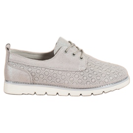 Goodin Kožne ažurne cipele višebojan zlatni