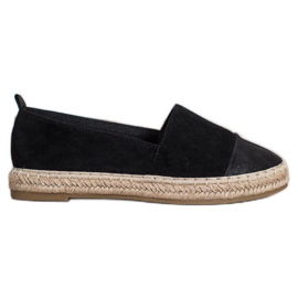 Bestelle Espadrile od crne antilopa crna