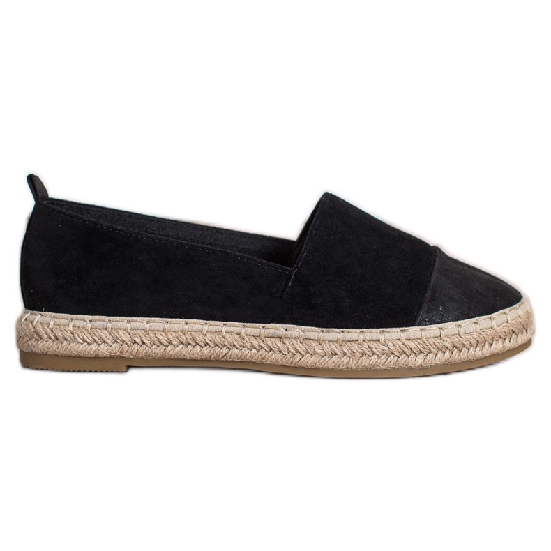 Bestelle Espadrile od crne antilopa crno
