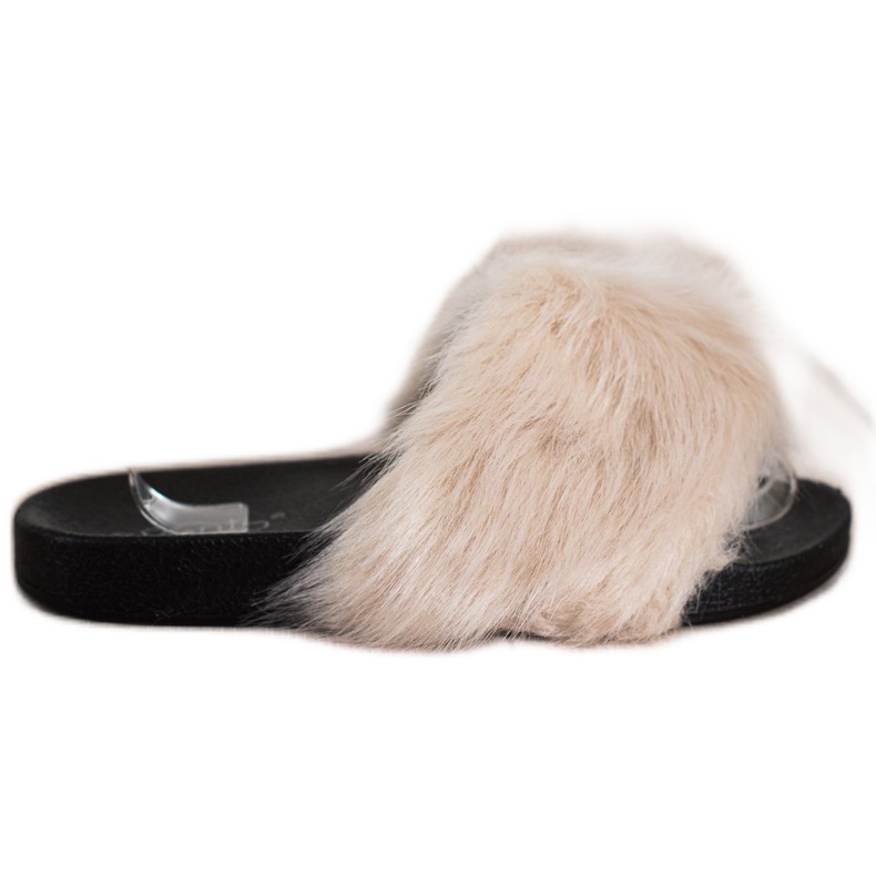 Evento Papuče s krznom bež