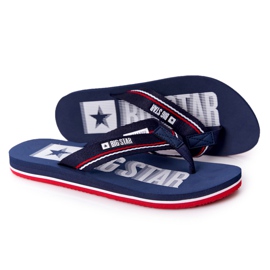 Ženske japanke Big Star HH274A059 Navy Blue mornarsko plava