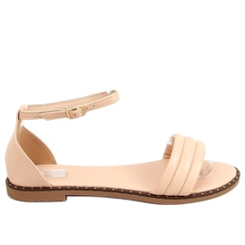 Ružičaste sandale do gležnja 55-93 ružičasta