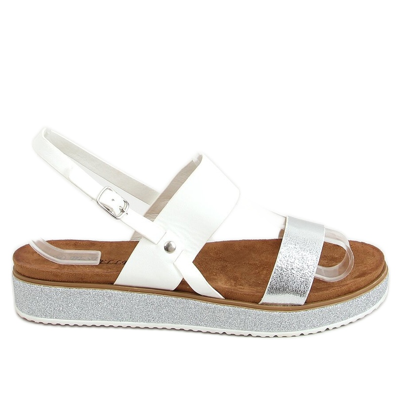 Bijele ženske sandale 100-138SA-1 Bijele bijela