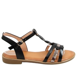 Crne ženske sandale C43 Black crna