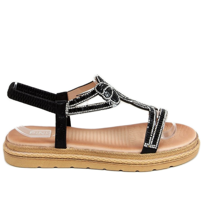 Crne ženske sandale JN11-34 Crne crno