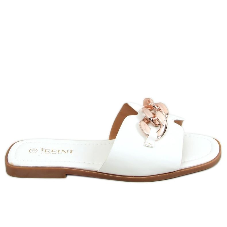 Bijele 377 Bijele papuče s lancem bijela