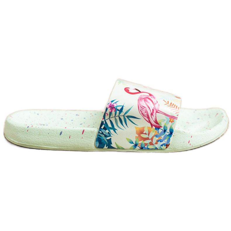 Bona Modni japanke s flamingom zelena