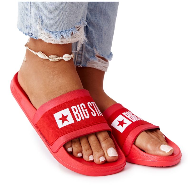 Ženske papuče Big Star HH274A014 Crvene crvena