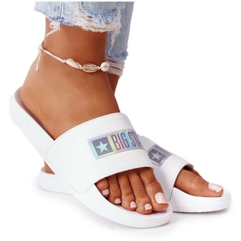 Ženske papuče Big Star HH274A035 Bijele bijela