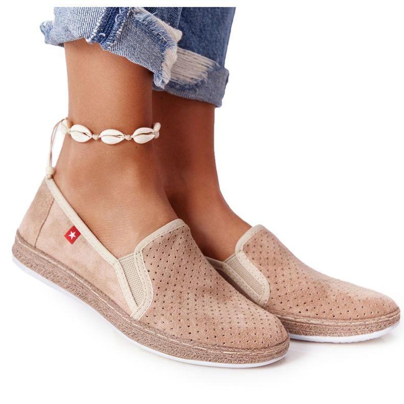 Ažur Espadrile Big Star FF276035 Bež