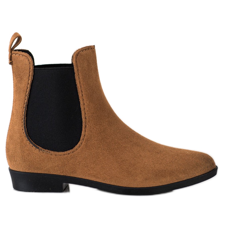 SHELOVET Brown Suede Wellies smeđa