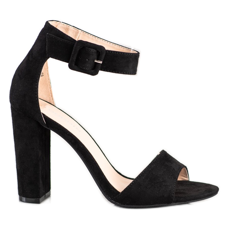 Goodin Crne sandale na visokom položaju crno