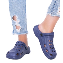 Karolinos tamnoplave kroks papuče za žene tamnoplava