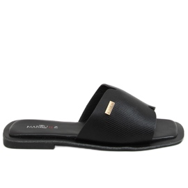 Crne ženske crne papuče 3526 Crne crna