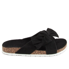 Crne plute papuče 7853 Crne crna