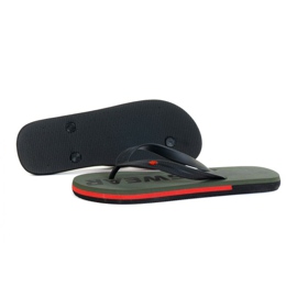 Papuče 4F M H4L21-KLM006 Khaki crna zelena