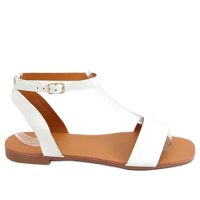 Sandale s lancem bijele HY23-11 Bijele bijela