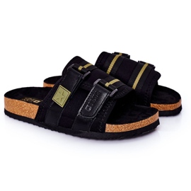 Muške profilirane papuče Big Star HH174058 Crne crno