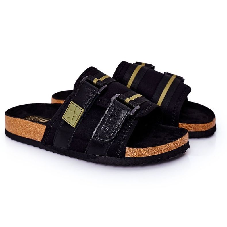 Muške profilirane papuče Big Star HH174058 Crne crno