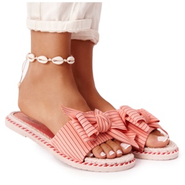 PS1 Gumene papuče s ružičastom Gabriell mašnom ružičasta