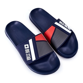 Muške Big Star HH174837 tamnoplave papuče tamnoplava