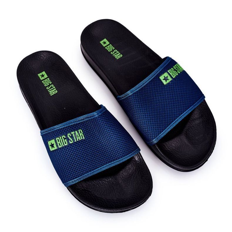 Muške Big Star DD174708 tamnoplave papuče mornarsko plava plava