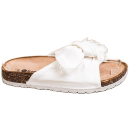 Forever Folie Udobne tekstilne papuče bijela