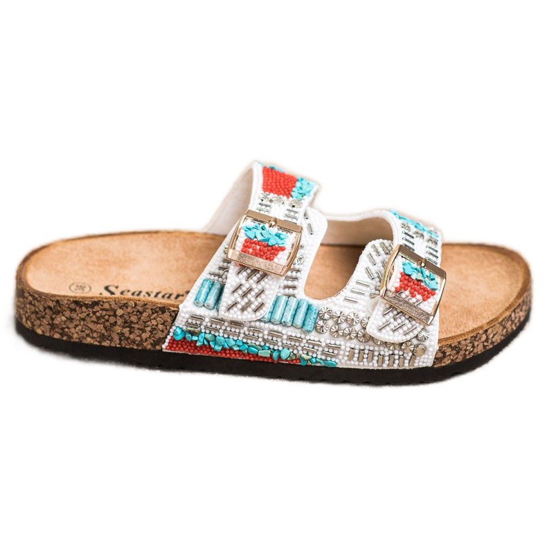 Seastar Modne papuče od perli raznobojna