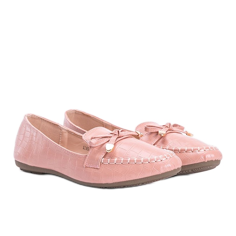 Ružičaste mokasine u uzorku Miriamine krokodilske kože ružičasta