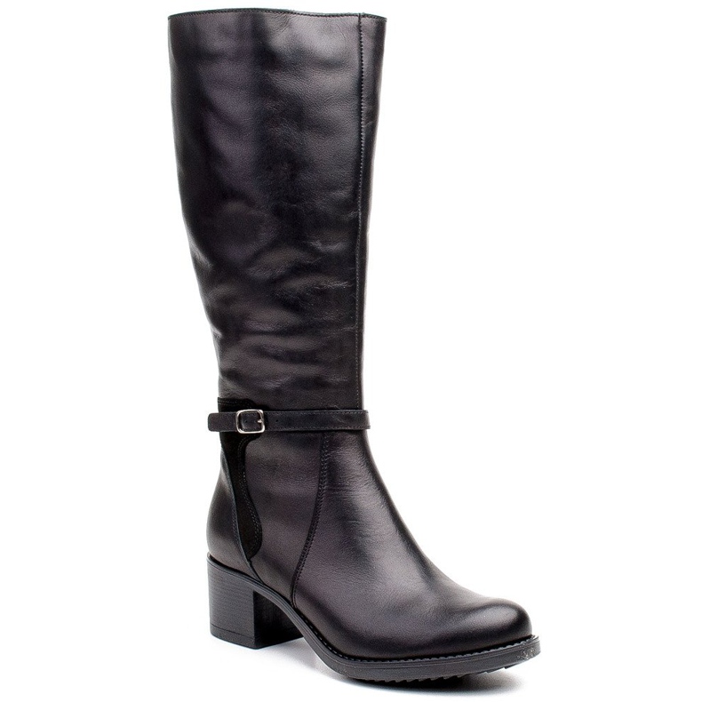 Marco Shoes Udobne ženske čizme 0928K za mrazne dane crno