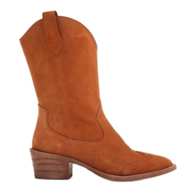 Marco Shoes Bakrene čizme od prirodnog antilopa smeđa