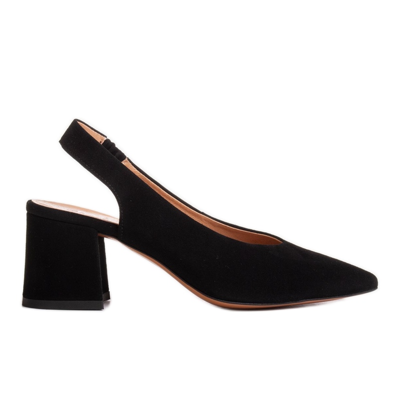 Marco Shoes Crne sandale 1501P s remenom i gumom crno