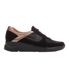 Radoskór Udobne cipele za šire stopalo na laganom potplatu crna