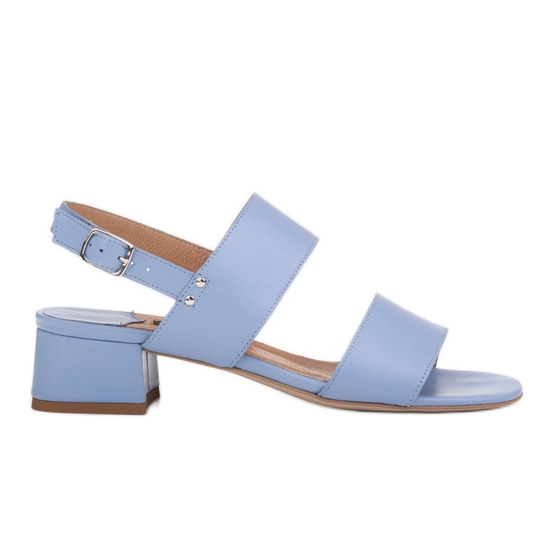 Marco Shoes Cinta sandale s petom presvučenom kožom plava