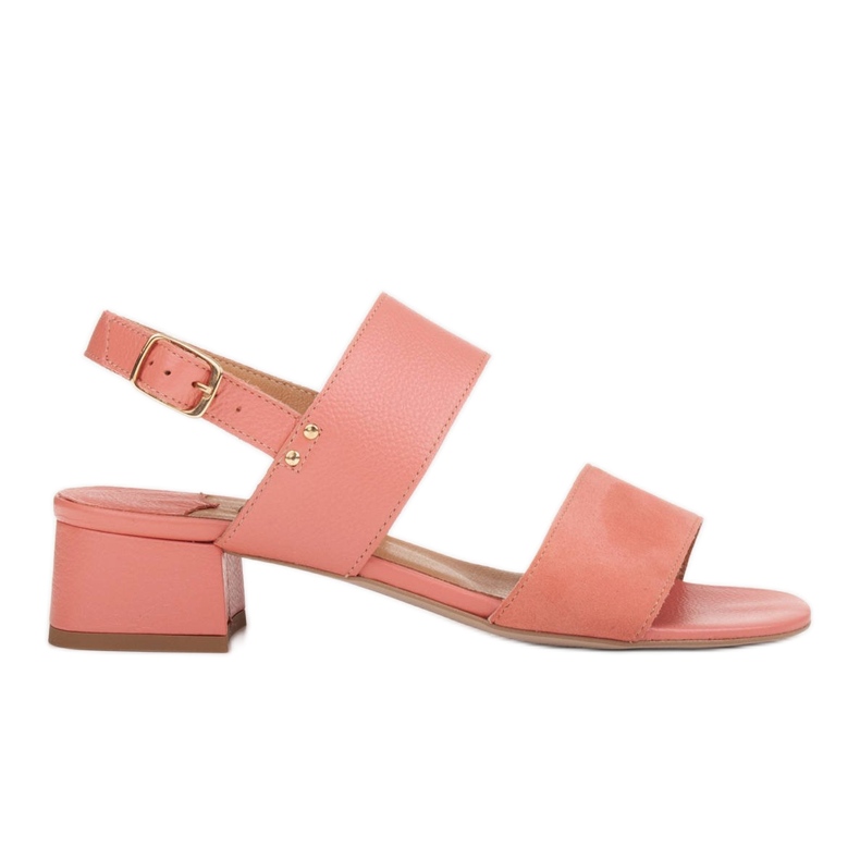 Marco Shoes Cinta sandale s petom presvučenom kožom ružičasta